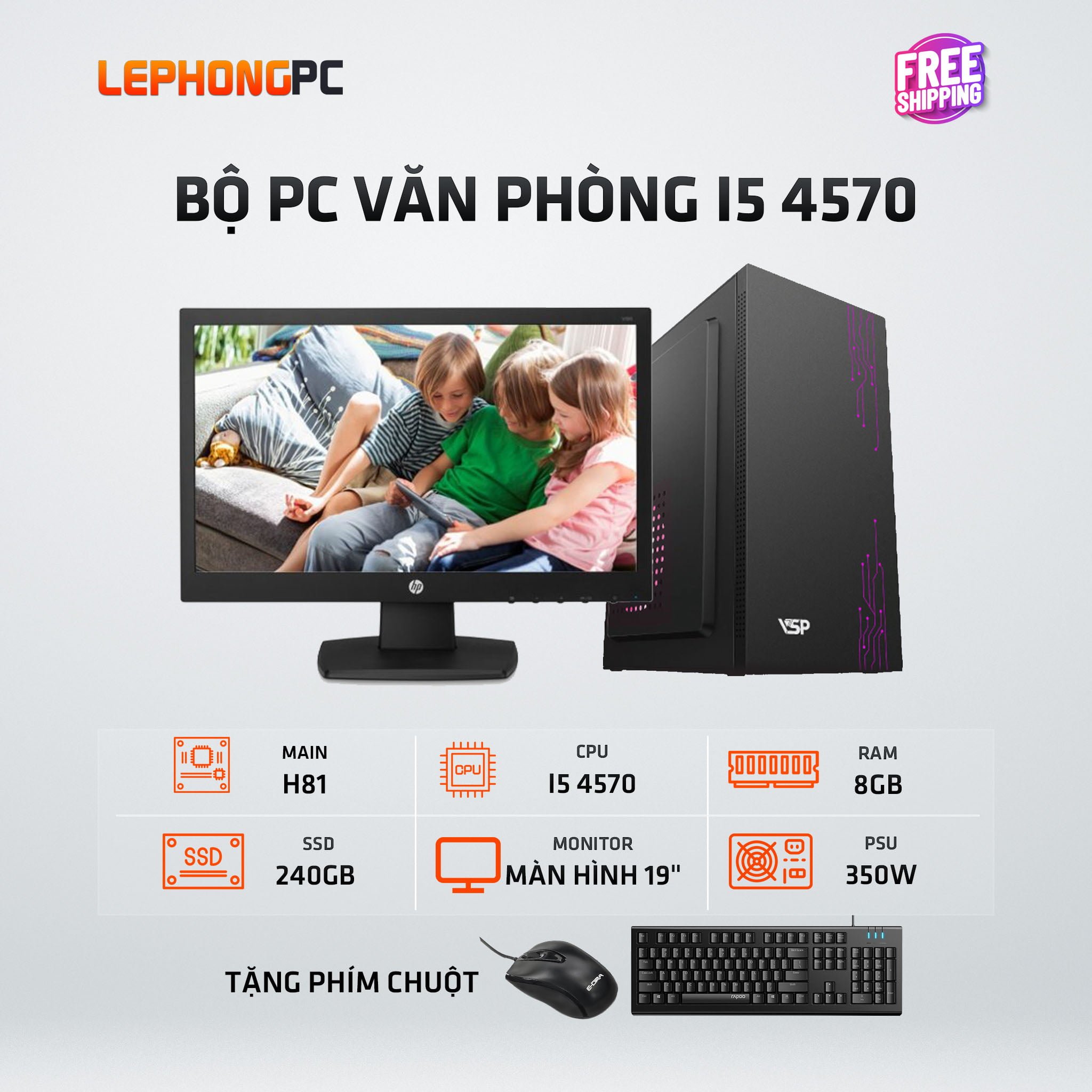 BO PC VAN PHONG I5 4570