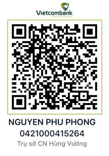 QR VIETCOMBANK 0421000415264 NGUYEN PHU PHONG CHI NHANH HUNG VUONG TPHCM