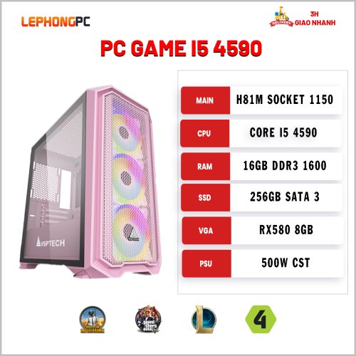 PC GAME I5 4590 RX580 8GB