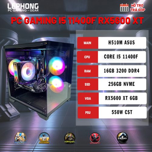 PC GAMING I5 11400F RX5600 XT