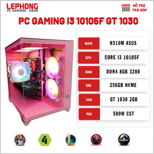 PC GAMING I3 10105F GT 1030