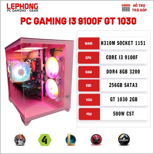 PC GAMING I3 9100F GT 1030